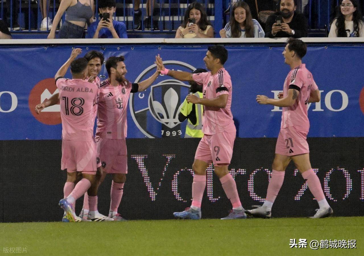 梅西2射1传1策动迈阿密5-1逆转大胜近7轮轰12球+5助攻(梅西30米)